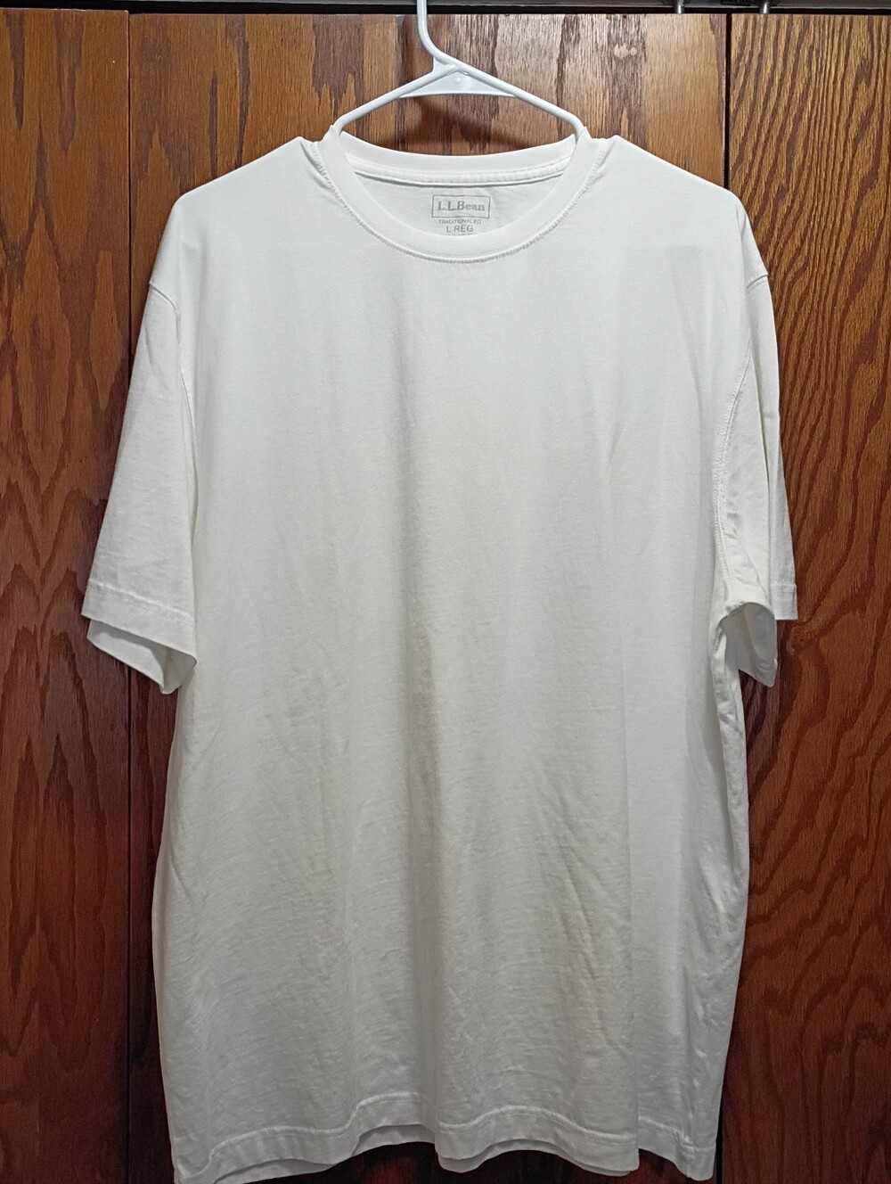 L.L. Bean Men’s White Short Sleeve Crewneck Tee
